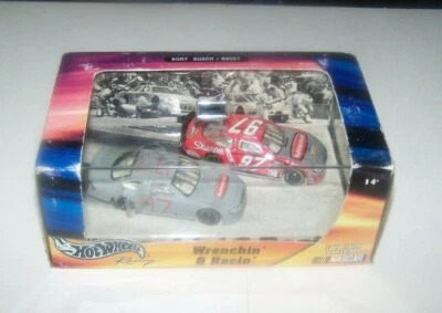 2002 Hot Wheels Limited Edition Kurt Busch #97 Wrenchin' & Racin' 2 Car Nascar  - Image 1 of 4