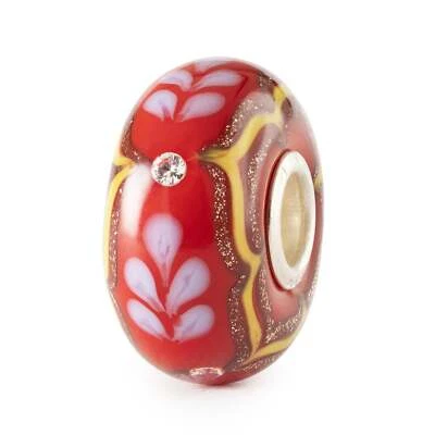 TROLLBEADS Glasbead Seidenglanz in Purpur LIMITIERT Sterlingsilber TGLBE-00254 - Bild 1 von 4