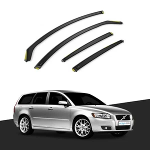 Volvo V50 2004-2012 5 Door Estate Wind Deflectors 4pc Tinted - Picture 1 of 10