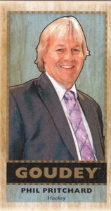 2018 Goodwin Champions Goudey Lumberjack Wood Mini #G14 Phil Pritchard - Hockey