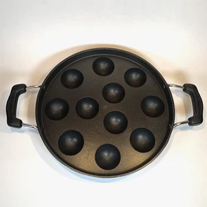 TTK Prestige Nonstick Paniyarakkal Appe Pan 250 mm 11 Pits Takoyaki Balls India - Picture 1 of 15