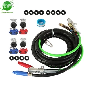 3-in-1 Wrap Set Air Line Hose Assemblies 12FT And 4 Air Hose Coupling Connector - Picture 1 of 12
