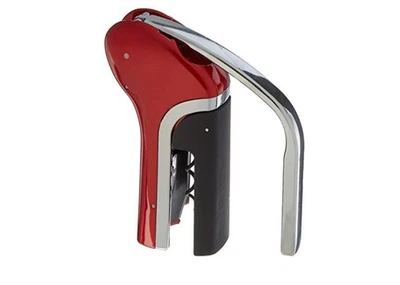 Houdini By rabbit Vertical Corkscrew Wine Opener (RED) w/ Foil Cutter | *NEW* - Image 1 of 2