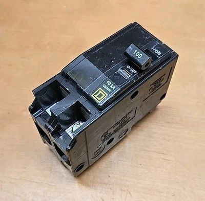 Disjuntor Square D QO2100 100 Amp 100A 240 Volts 2P Plug In 10K S214 #3 - Imagem 1 de 4