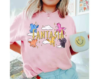 Camiseta Disney Fantasia Bebé Pegaso Rosa Claro Foto 1 de 4