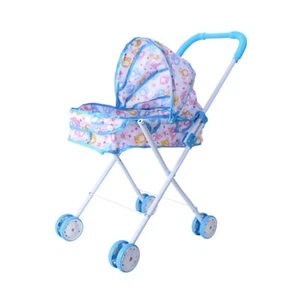 Baby Doll Stroller Pretend Play Girls Birthday Gift Simulation Pushchair Toy - Picture 1 of 6