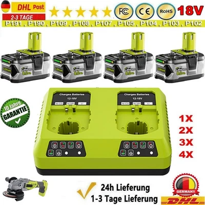 FÜR RYOBI Per RYOBI BATTERIA 18V 8Ah 12Ah 18V batteria One Plus litio RB18L50 P108 P109 Battery