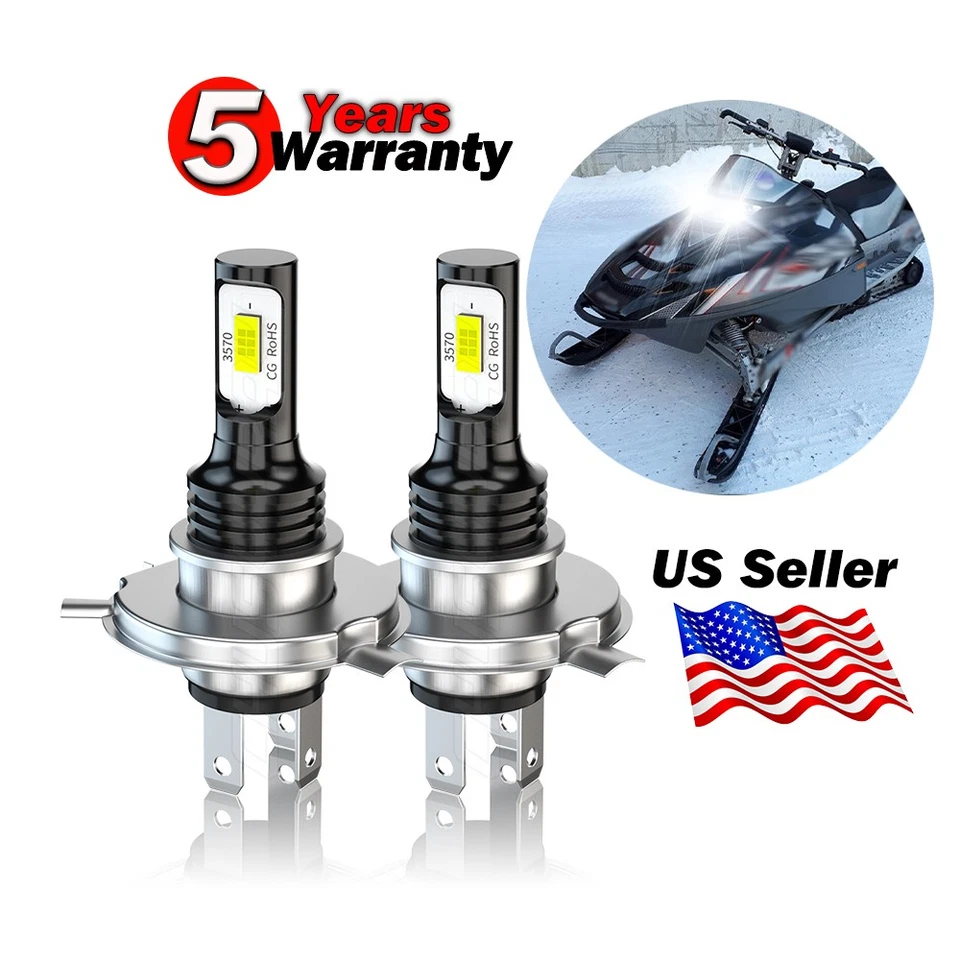 Faro LED ultra alto/bajo 12V para moto de nieve Kawasaki Invader LTD 4/6 1980 Foto 1 de 4