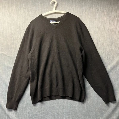 Allen Solly Men's Sweater Size XL Black V-Neck Long Sleeve Pullover Knit Jumper - Image 1 of 4