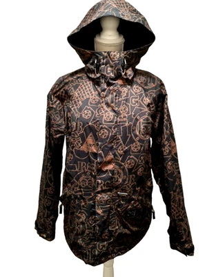 Burton Audex Ipod Hood Men's Graphic Print Dark Gray Poly & PU Coat Ski Jacket S - Image 1 of 4