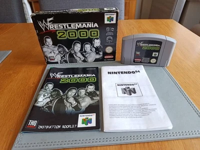 Nintendo N64 Wrestlemania 2000 Game Boxed with Manual  - Image 1 of 4