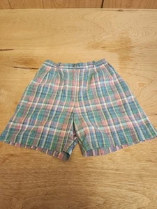 EP Pro Golf Shorts Size 8 Pastel Plaid Pockets  Athletic Light Weight - Picture 1 of 8