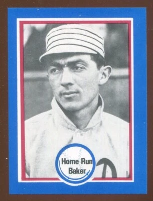 1976 Shakey's Pizza #78 Home Run Baker Philadelphia Athletics Mint - Image 1 of 2