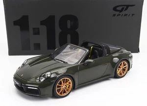 Porsche 911 992 Targa 4S 2020 GT-Spirit 1/18 verde oliva GT438 - Imagen 1 de 7