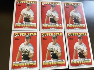 Vintage 80s Topps Stickercard 36 Mark McGwire Oakland Athletics MLB Baseball - Picture 1 of 2