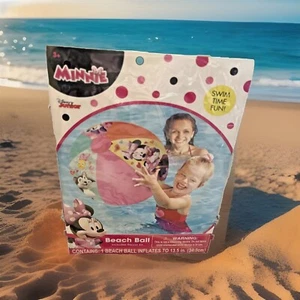 Minnie Mouse Strandball aufblasbar 13,5 Zoll Outdoor Wasser Aktivität Kind Pool Spielzeug - Bild 1 von 16