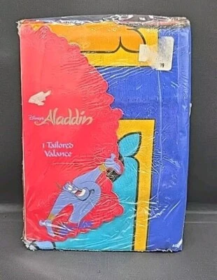 Cenefa Disney Aladdin súper RARA a medida 80 x 14 se adapta a 48" Wamsutta ¡Hecha en EE. UU.! Foto 1 de 2