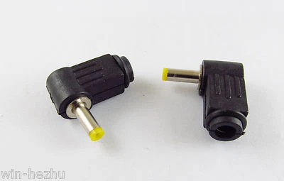 10x 4.0mm x 1.7mm Right Angle DC Power Cable Male Plug Connector Adapter Plastic - Image 1 of 4