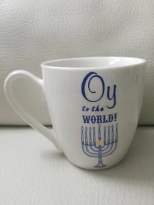 Hanukkah Coffee Mug Tea Cup Oy To The World Godinger - Picture 1 of 7