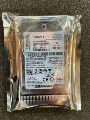 Lenovo / IBM 00WG700 00WG701 00WG704 1.2TB 10K 12G SAS 2.5" G3HS HARD DRIVE - Image 1 of 3