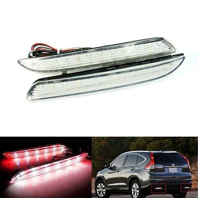 Luz de freno trasera de respaldo reflector de parachoques LED Len transparente para Honda CRZ CRV Insight Foto 1 de 4