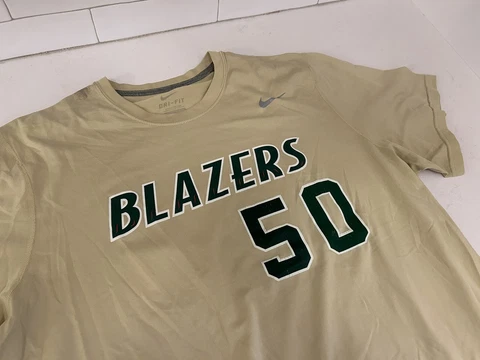 UAB Blazers Baseball Team Issued Nike Dri Fit Shirt #50 XL Cover