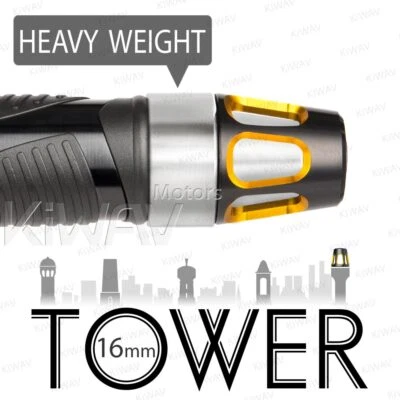 Башенный стержень концы золотой болт M16 тяжелое серебряное основание подходит для Yamaha FZ1 FZ6 FZ10 XSR900 - Изображение 1 из 4