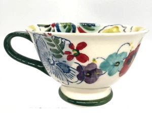 Anthropologie Estudio Flores Sissinghurst Castle Mug Floral Footed Hand Painted - Picture 1 of 10