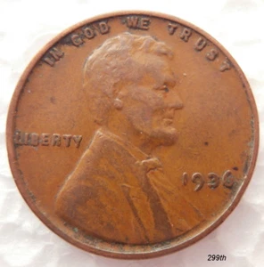 1936   Wheat Penny Error    "DIE CHIP"  - Picture 1 of 4