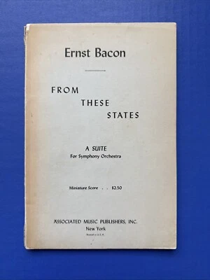Bacon - From These States - Associated Music Publishers Miniature Study Score PB - Image 1 of 4