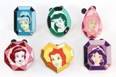 Walt Disney World Princess Gems - 6 Disney Princess Gem Booster Set Paquete Conjunto Foto 1 de 2
