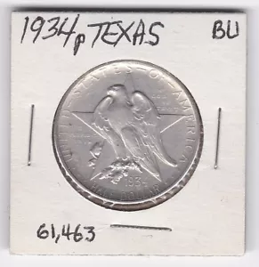 1934P TEXAS Commemorate Half Dollar - BU Condition - Picture 1 of 2