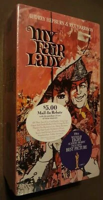 SEALED My Fair Lady with WATERMARK Rex Harrison, Audrey Hepburn 2-Tape Set VHS - Image 1 of 2