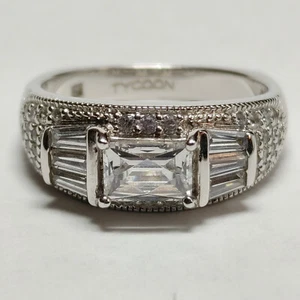 Tycoon for Bella Luce 3.17ctw Baguette Round CZ Platineve Ring Size 10 - Picture 1 of 11