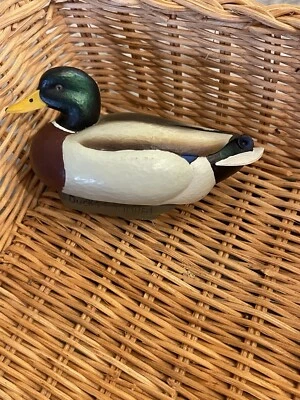 2000 Jett Burnet Ducks Unlimited Mini Mallard Duck Mini Figure Decoy - Image 1 of 4