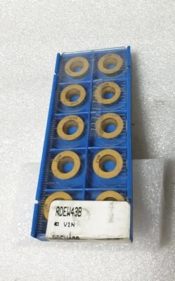 10 piezas.- Insertos de carburo indexables Valenite RDEW43B V1N, N£W sellados  Foto 1 de 4