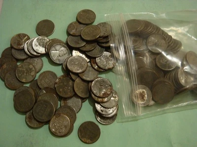 (1) Centavo de acero aleatorio 1943 P circulación promedio, algunos podrían mostrar óxido Foto 1 de 2