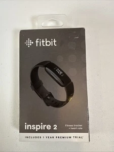 Fitbit Inspire 2 Activity Tracker Heart Rate Monitor Black Fitness Tracker NIB - Picture 1 of 6