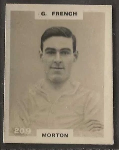 PINNACE FOOTBALL-BLACK OVAL BACK-#0209- MORTON - G. FRENCH - Picture 1 of 2