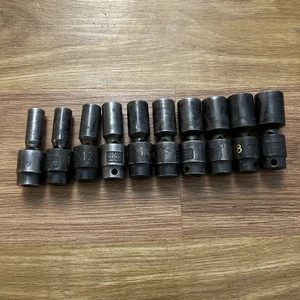 "Juego de enchufes de impacto giratorios profundos Matco Tools EE. UU. 10 piezas 3/8"" unidad métrica 6 puntos" - Imagen 1 de 22