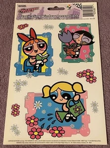 The Powerpuff Girls Static Cling Window Decorations 2000 Cartoon Network NEW! - Picture 1 of 5