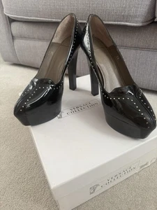 Plataforma Colección Versace Negra Edición Limitada + Tacones Muy Altos, Talla UK5/38 - Imagen 1 de 7
