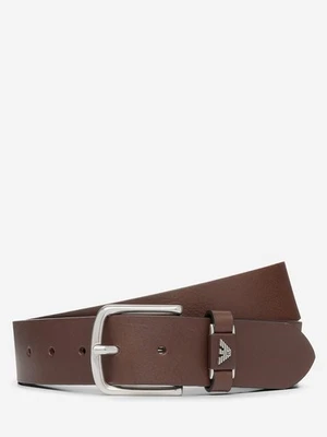 NUEVO CON ETIQUETAS CINTURÓN EMPORIO ARMANI CUERO MARRÓN OSCURO Y4S571 Y740G Foto 1 de 3