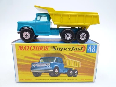 Camión volquete Dodge Matchbox Superfast No.48c vintage en caja original 1970 Foto 1 de 4