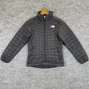 The North Face Jacket Girls Small Black Thermoball ECO Long Sleeve Full Zip - Picture 1 of 16