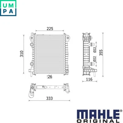 RADIATOR ENGINE COOLING CR 2707 000P FOR ALFA ROMEO GIULIASTELVIO 2.9L 6cyl 2.0L - Image 1 of 4