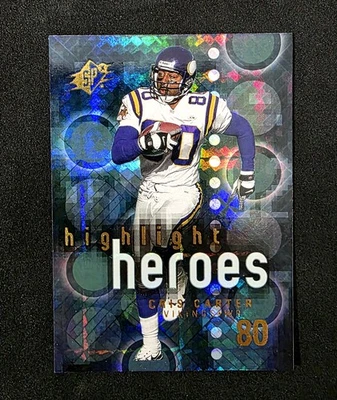 2000 SPx #HH5 Cris Carter Highlight Heroes Foil Insert - Image 1 of 2