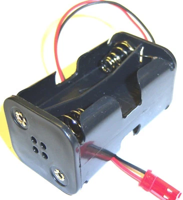 RC Nitro Car Receiver Battery Holder Case Box Pack 4 x AA Compatible JST 2 Pin