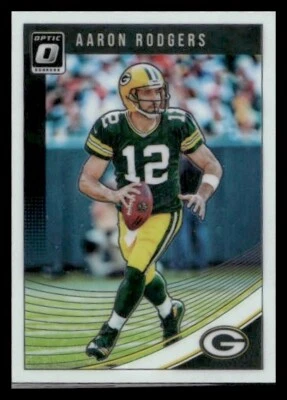 2018 Donruss Optic #37 Aaron Rodgers Green Bay Packers - Image 1 of 2