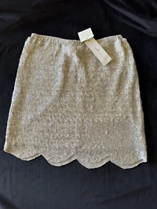 Peek Silver Sequin Girls Size 14 Skirt NWT - Picture 1 of 8